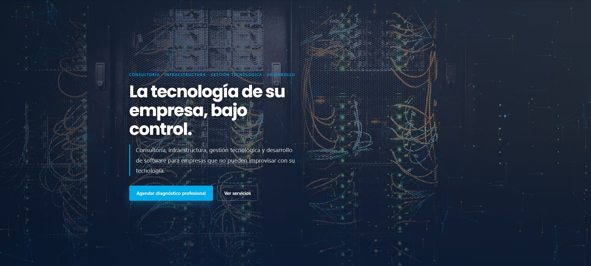 Krionet. Vista inicio