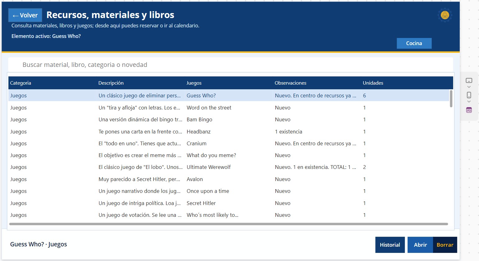 Recursos EAFIT. Recursos materiales
