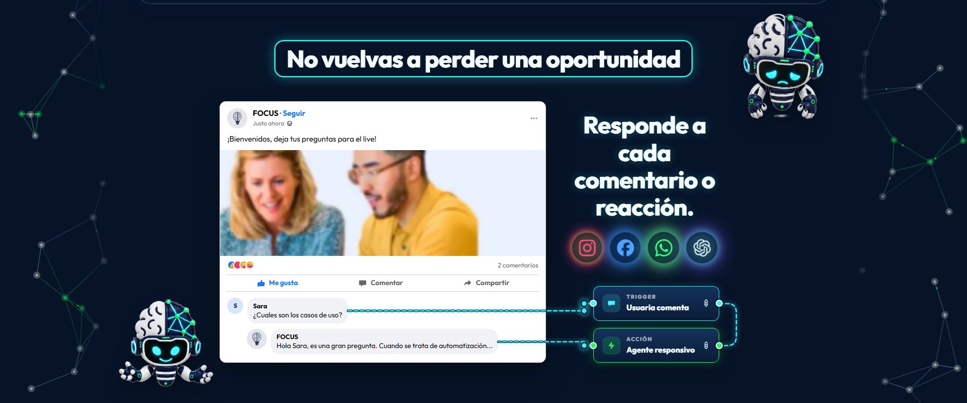 Focus Chat. Vista sistema